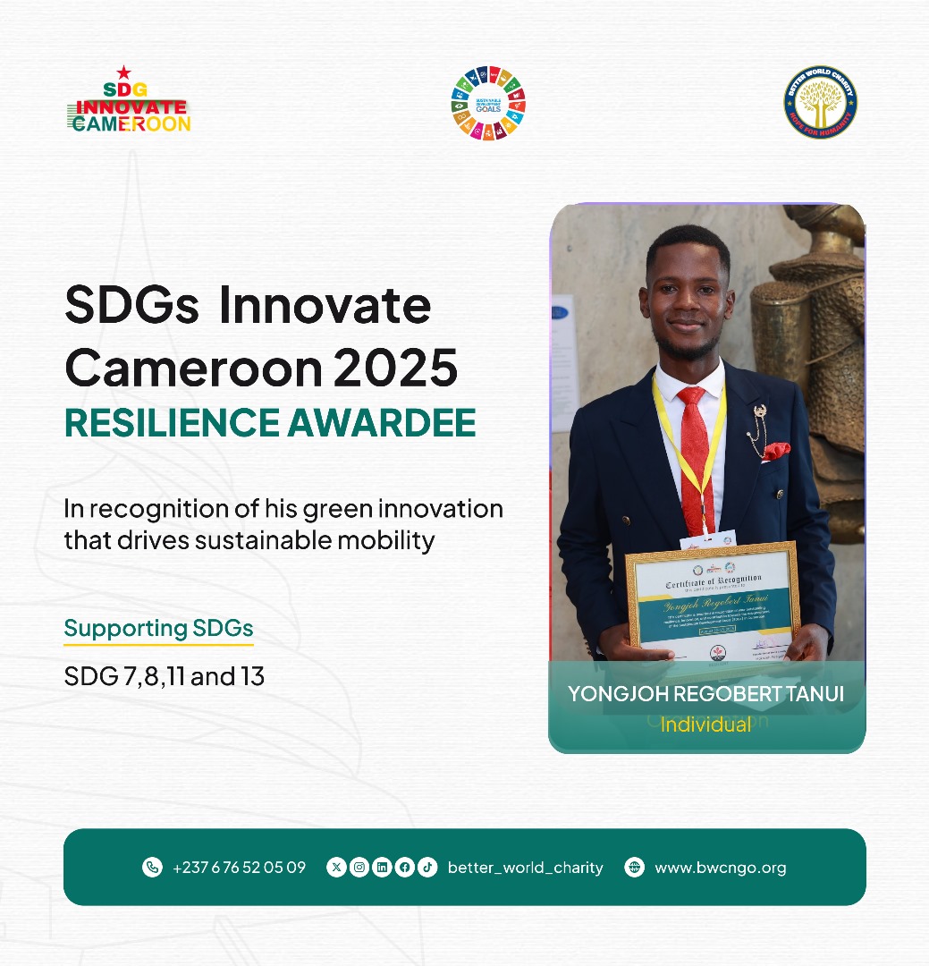 Driving Change: Yongjoh Regobert Tanui’s TANCHEDA Revolution at SDG Innovate Cameroon 2025